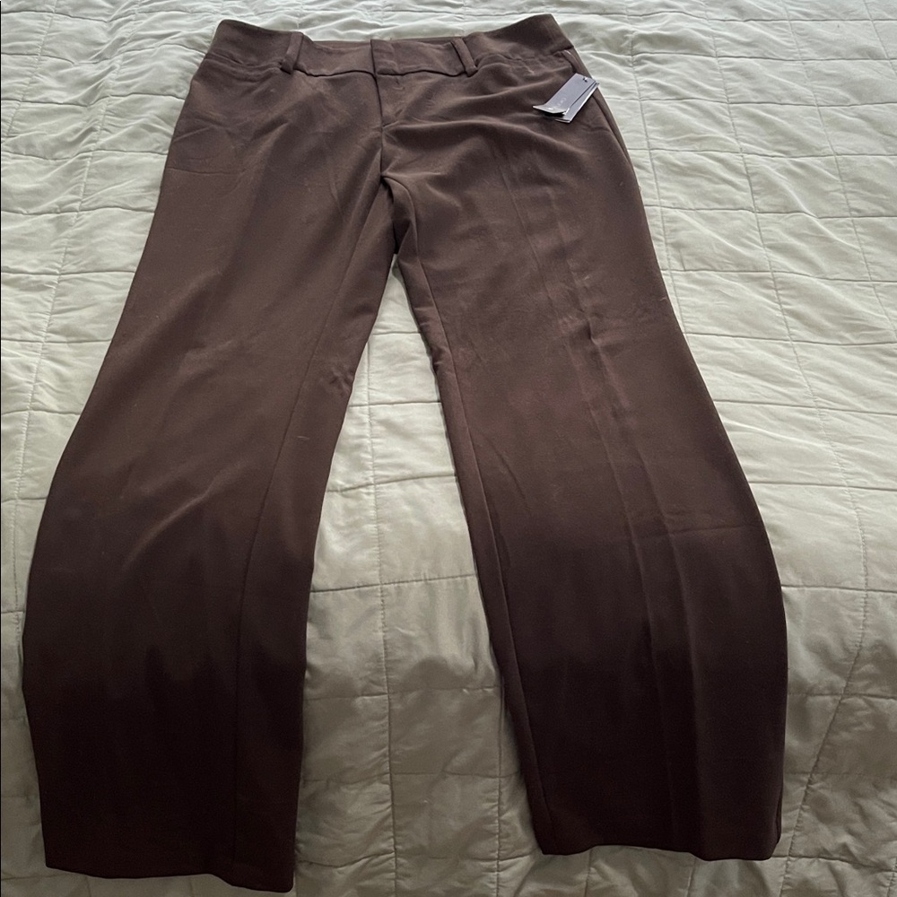 AB Studio Brown Wide Leg Women's Pants